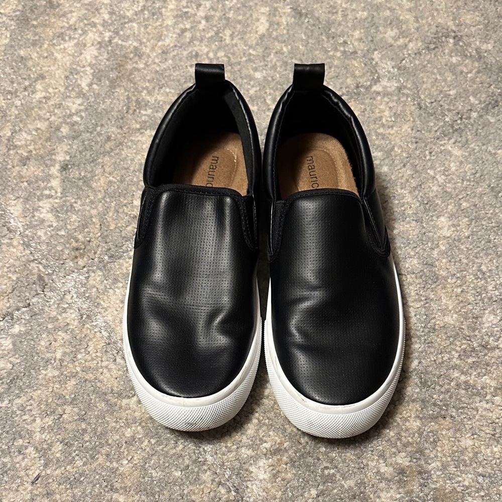 Maurices Black Slip-On Shoes